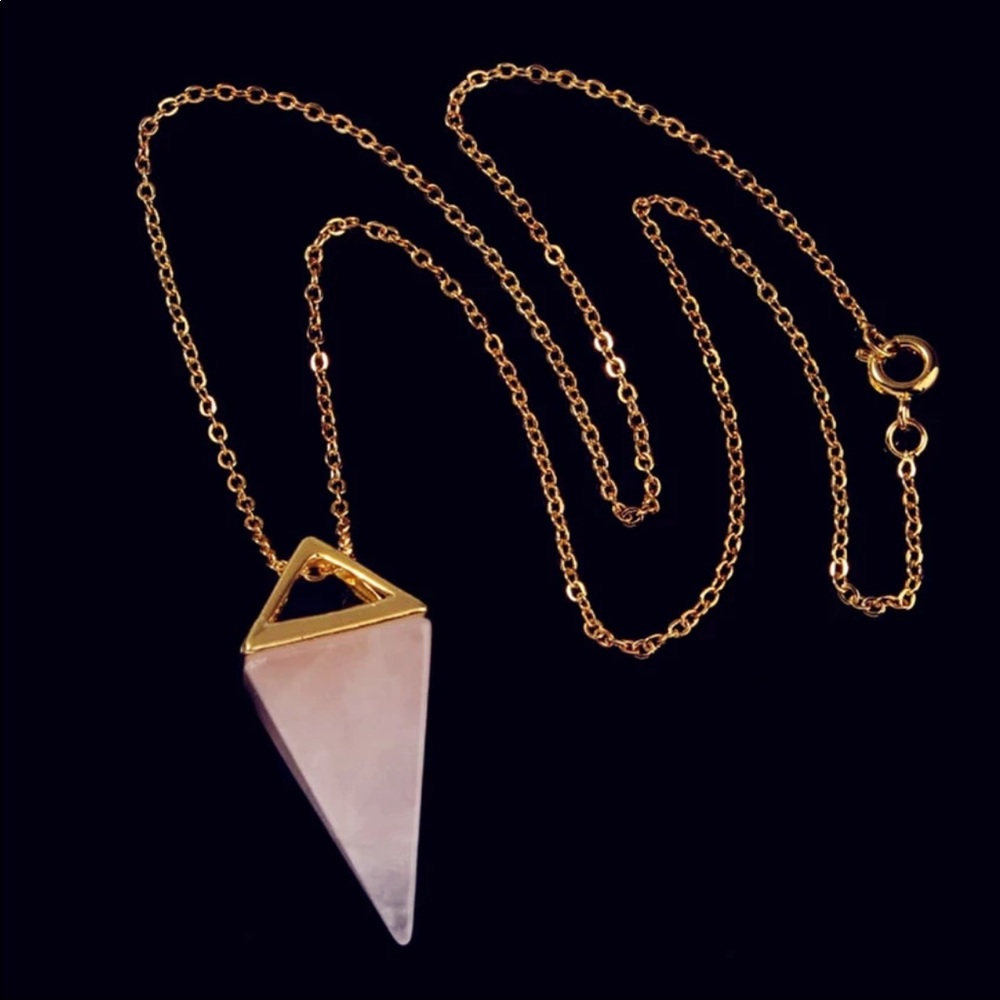 Rose Quartz Pendant Necklace